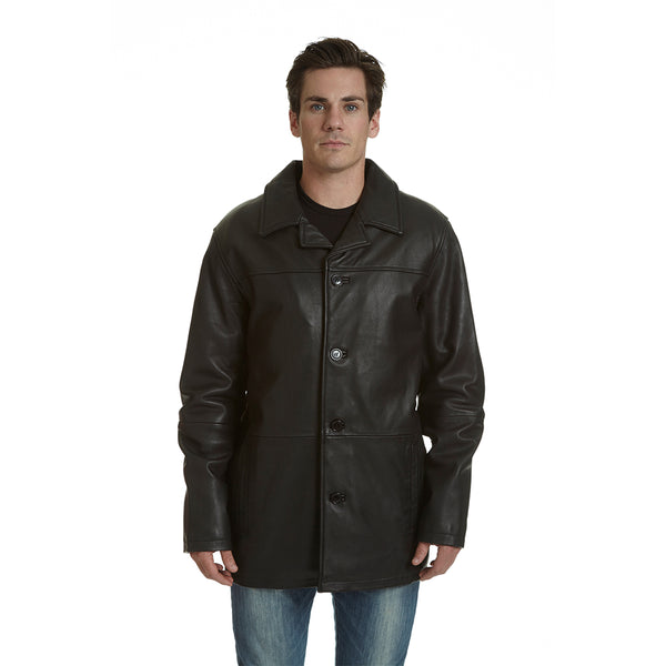 Men's Lamb Leather Car Coat