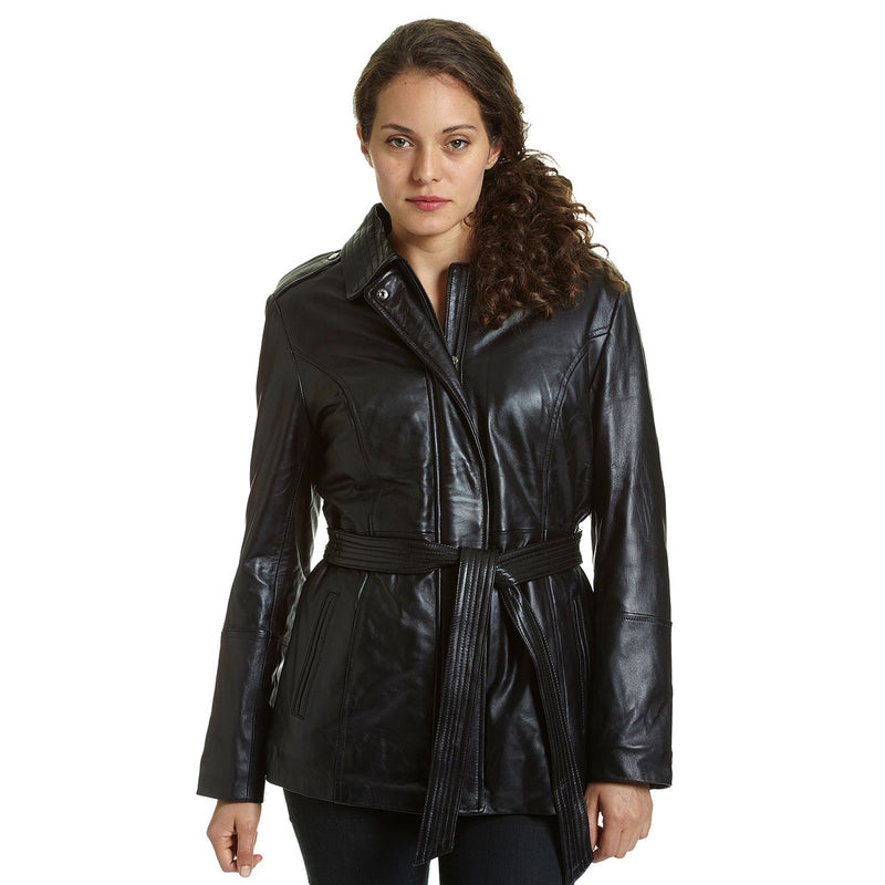 Women's Leather Coat