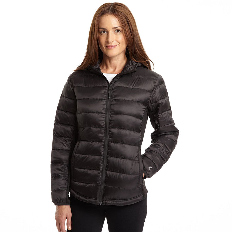 Women's Hybrid Hooded Puffer Coat