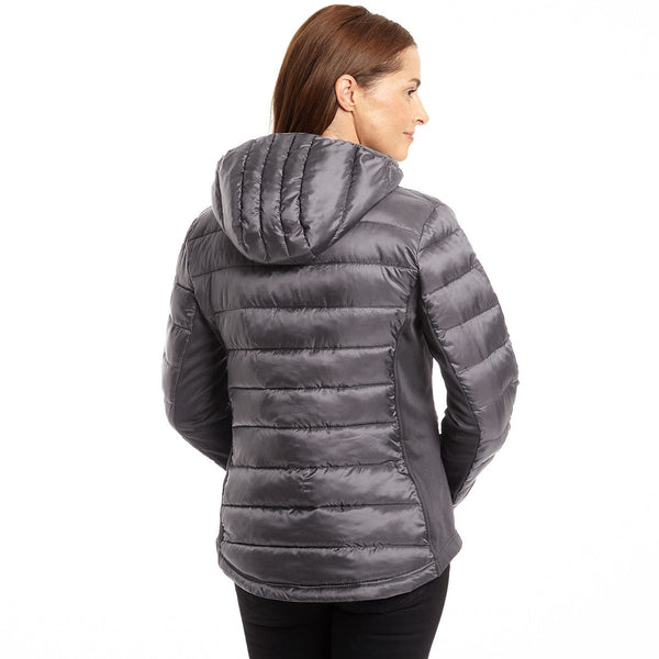 Women's Hybrid Hooded Puffer Coat