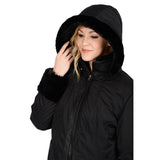 Women's Car Coat with Hood